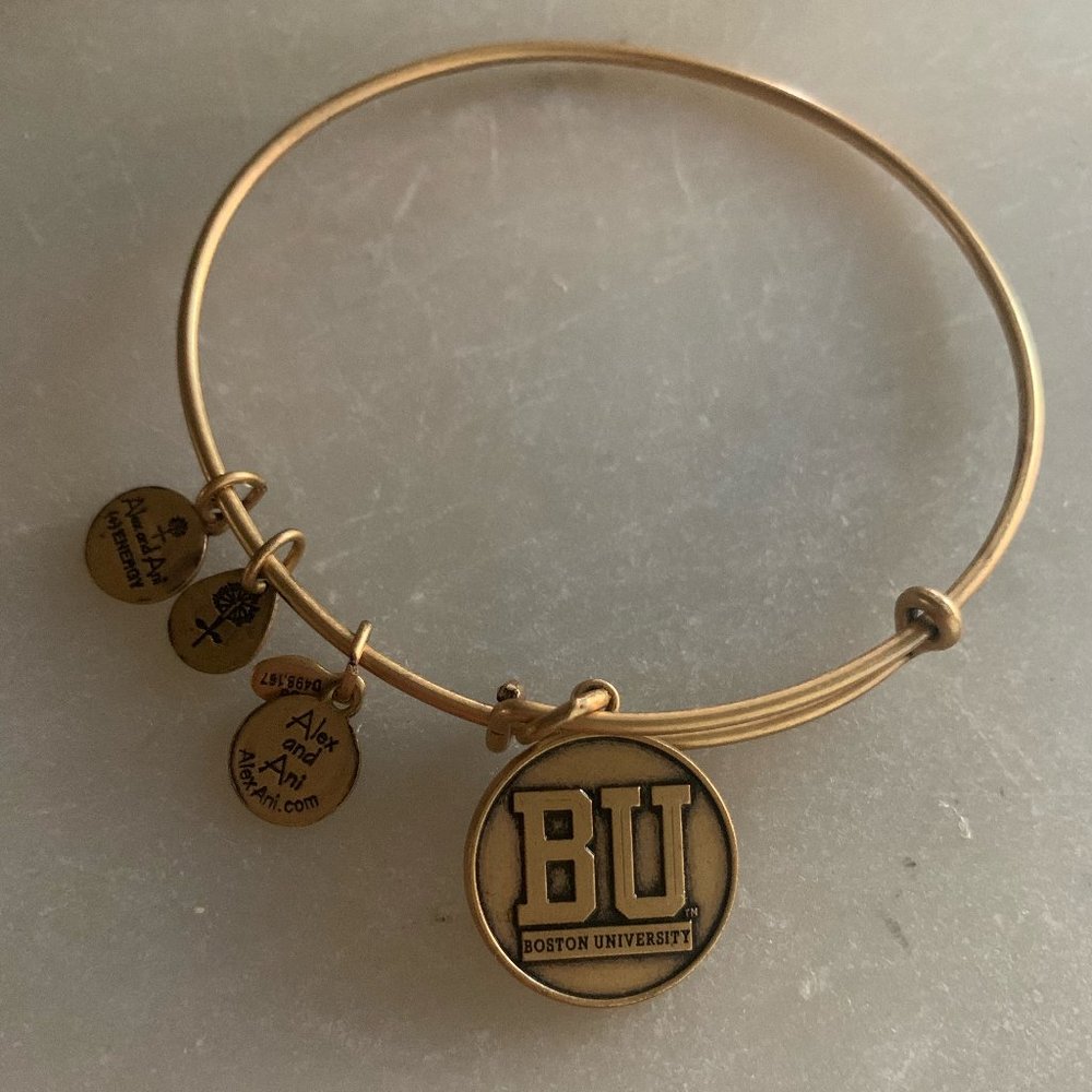 Alex + Ani Gold Boston University Bracelet